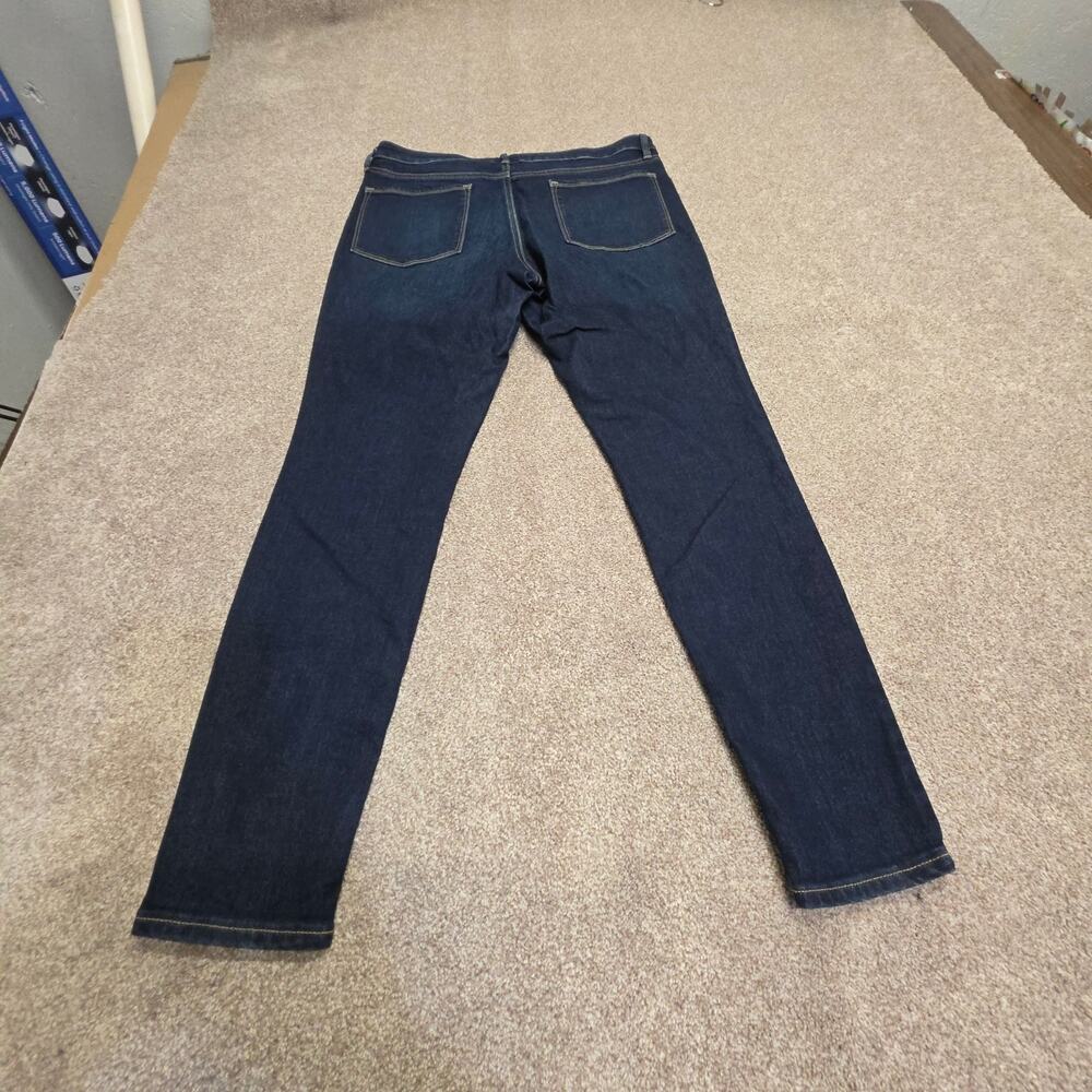Athleta Skinny Jeans womens Size 14 Dark Wash Stretch High Rise Jeans Spandex